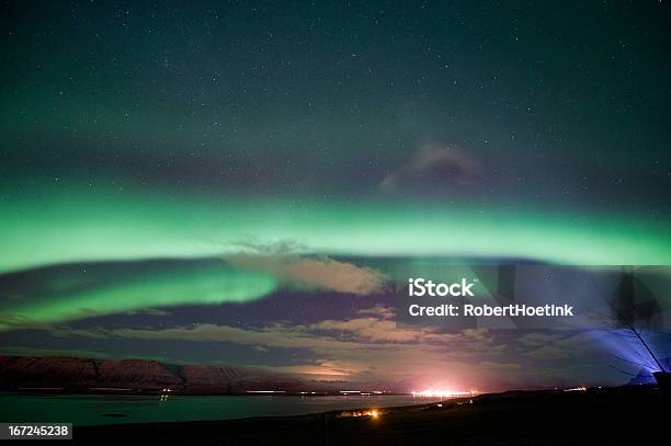 Foto de Aurora Boreal Na Islândia e mais fotos de stock de Astronomia - Astronomia, Aurora boreal, Campo Magnético