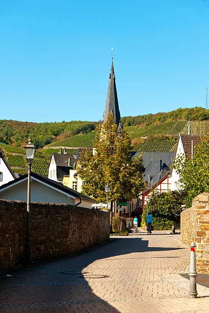 Cityscape of Ahrweiler in Germany.