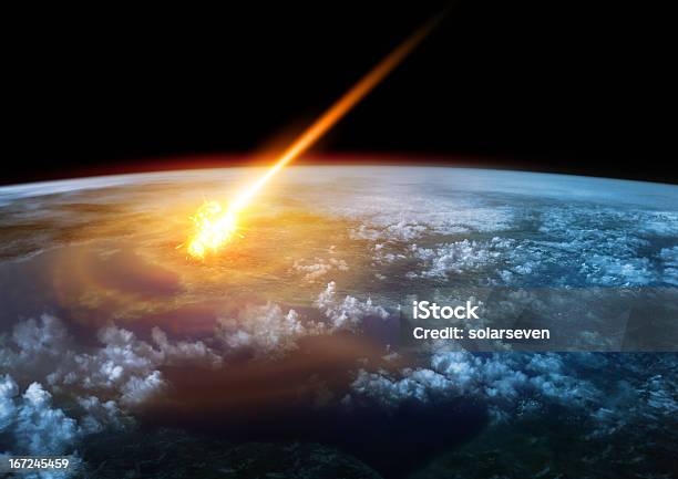 Влияние На Земле — стоковые фотографии и другие картинки Астероид - Астероид, Метеорит, Планета Земля