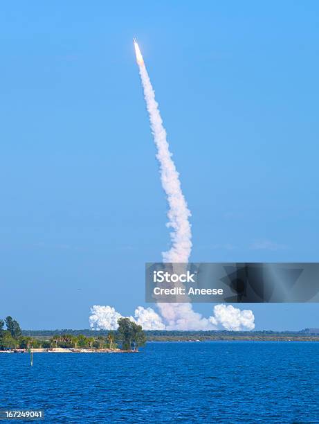 Shuttle Launch Stock Photo - Download Image Now - Rocketship, Taking Off - Activity, Cape Canaveral