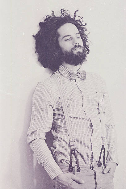 art photo of handsome man, vintage style