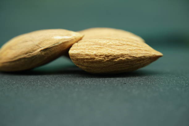 Almonds , macro vie of badam nut