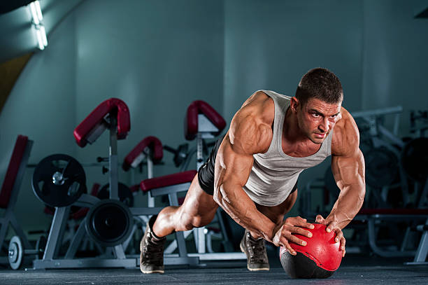 istock Push-ups on Medicine Ball 167249954