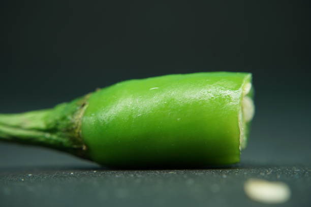 Fresh green Chilli for sale at farmers market