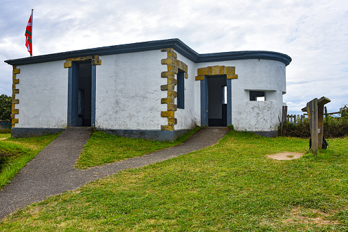 A historic military observation post on Mount San Anton, Getaria, Basque Country, Spain