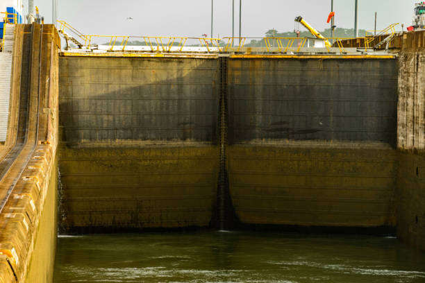 istock Massive gates at the Gatun locks on the Panama canal 1672522075