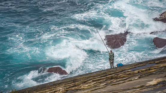 Fisherman on the Oregon Coast