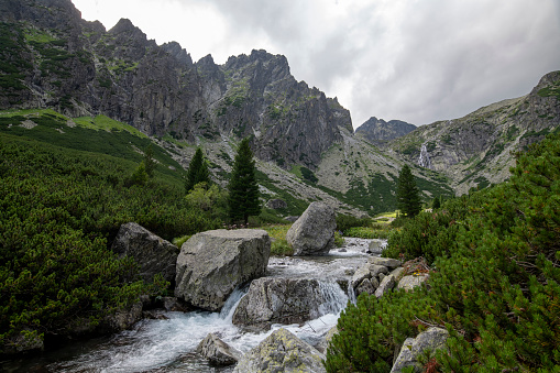 Mountain landscape in the Tatras.