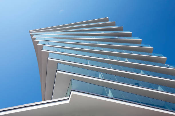 Facade of a modern apartment building.