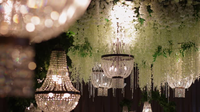Crystal light chandelier, Table decoration, Hanging chandelier