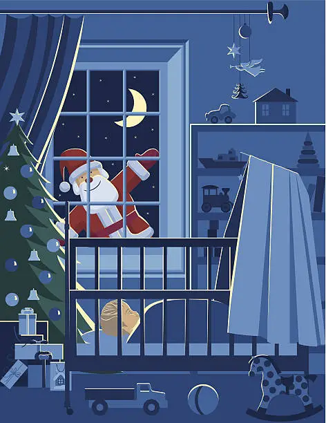 Vector illustration of Christmas Eve