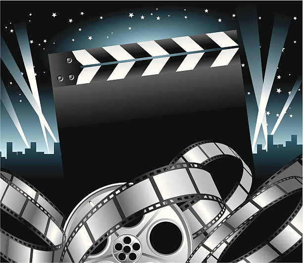 ilustrações de stock, clip art, desenhos animados e ícones de estrelas de cinema - video image play symbol