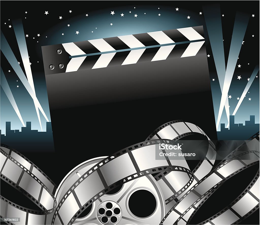 Movie Stars Movie Theater stock vector