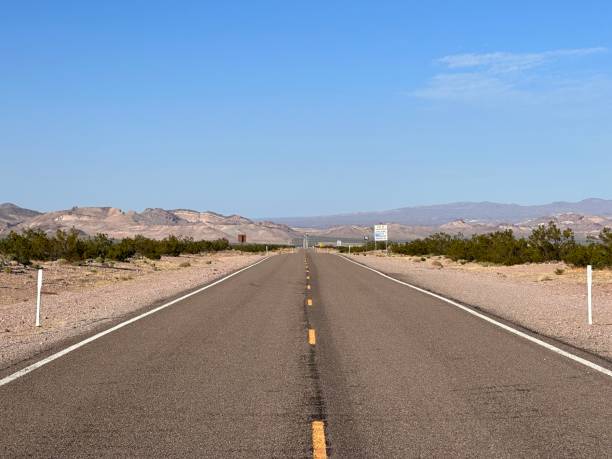 Road in Nevada stock photo
