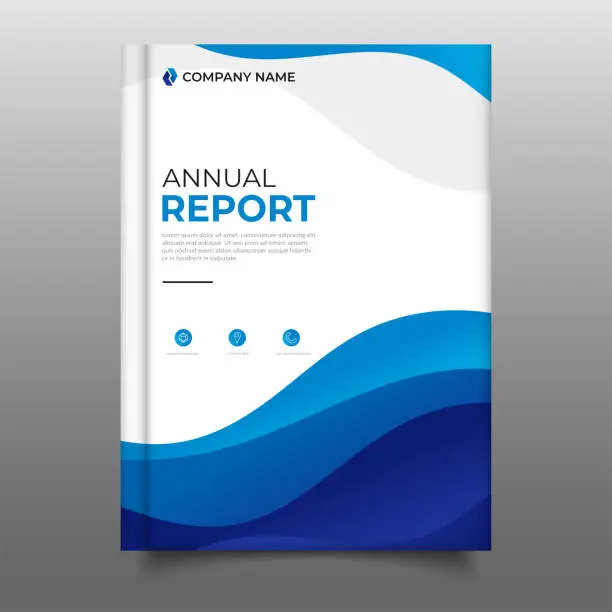 Vector illustration of Annual report modern cover business template design