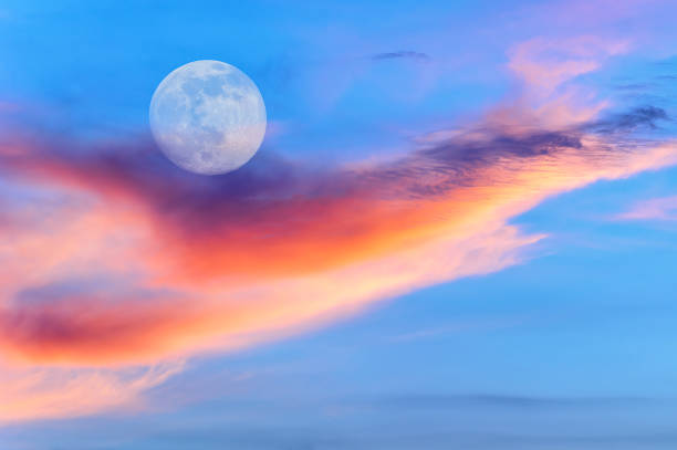 istock Ethereal Surreal Full Moon Colorful Nature Abstract 1672822325