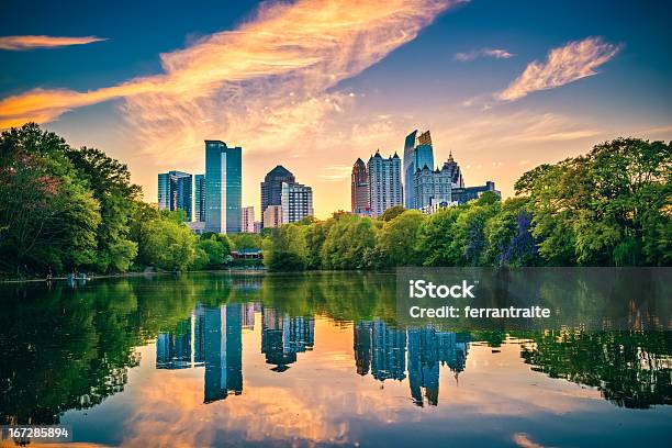 Atlanta Skyline Stock Photo - Download Image Now - Atlanta - Georgia, Georgia - US State, Urban Skyline