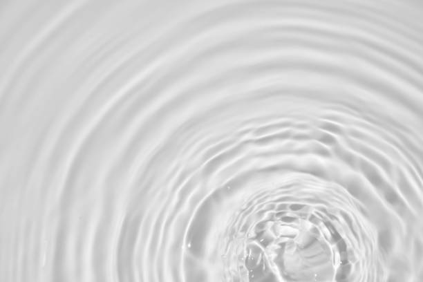 istock Abstract white transparent water shadow surface texture natural ripple background 1672865672