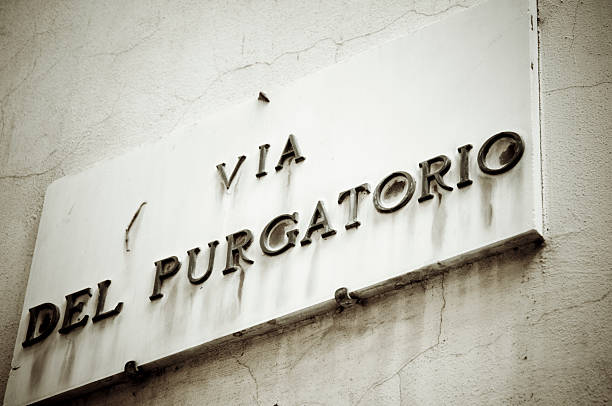 istock Via del Purgatorio sign in Florence, Italy 167287014
