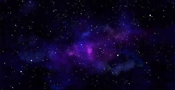 istock Vector cosmic illustration. Beautiful colorful space background. Watercolor Cosmos 1672875756