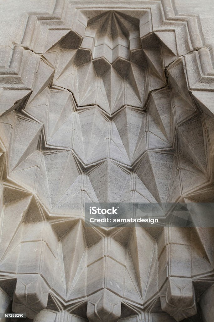 Niche top Top of a niche in Blue Mosque, Istanbul Arabic Style Stock Photo