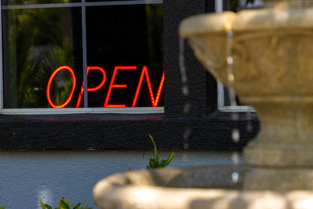 Free Stock Photo of Neon Sign Reading Enter in Front of Building ...