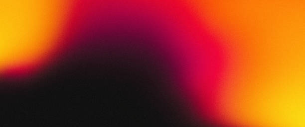 istock Abstract color gradient dark grainy background red orange magenta vibrant banner header poster design copy space 1672958880
