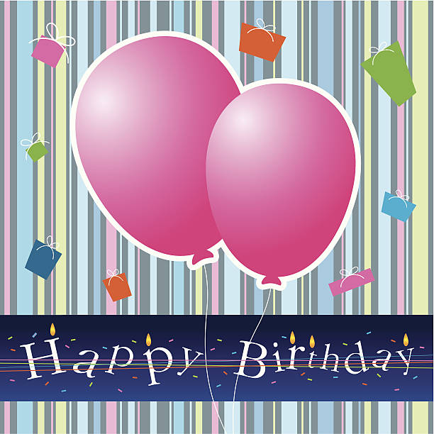 istock Happy birthday card design on colorful background 167303006