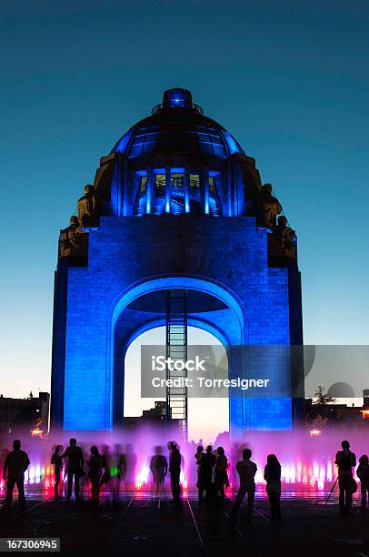 Monumento Alla Rivoluzione Messicana Al Crepuscolo - Fotografie stock e altre immagini di Messico - Messico, Rivoluzione, Città del Messico