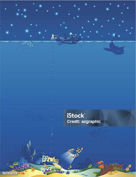 Underwater Worldvertical Stock Illustration - Download Image Now - Sea, Deep, Illustration