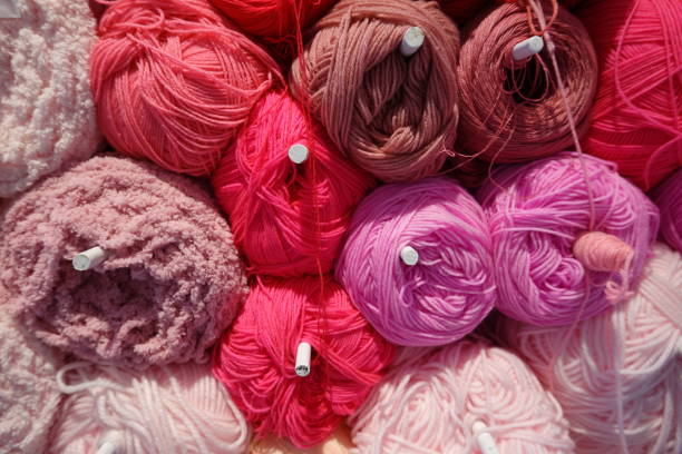 istock Colorful background with yarn ball. 1673140853
