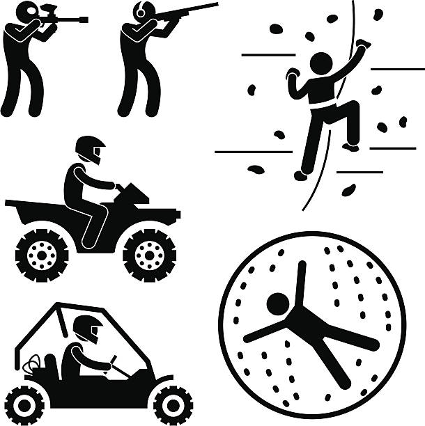 究極にタフで男性 pictogram ゲーム - motocross leisure activity sport motorcycle racing点のイラスト素材／クリップアート素材／マンガ素材／アイコン素材