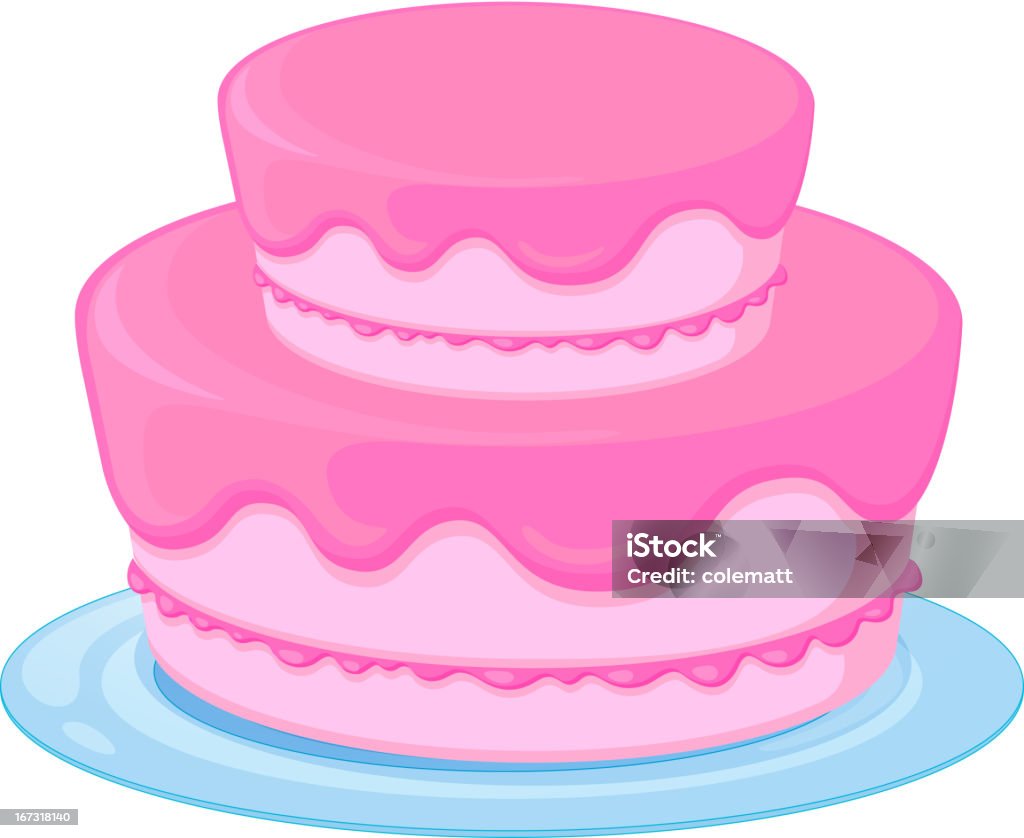 Gâteau d'anniversaire - clipart vectoriel de Aliment libre de droits