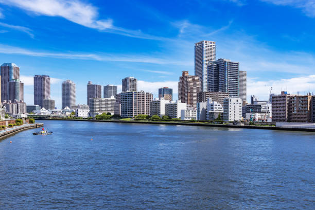 Urban buildings on the waterfront