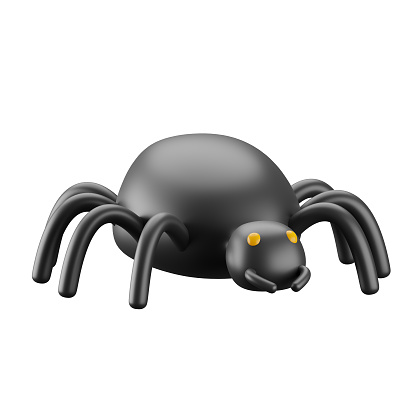 3d icon of halloween spider.