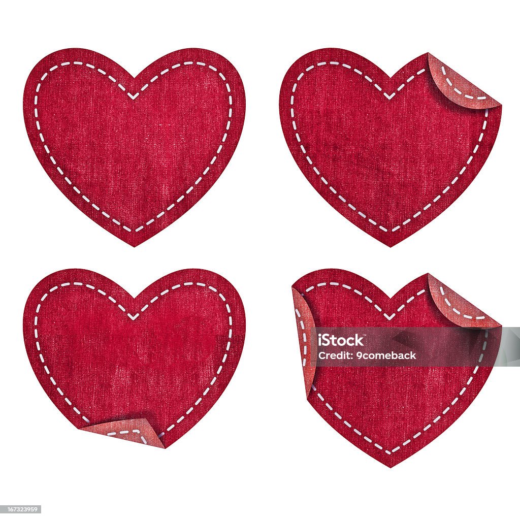 Corazón jean - Ilustración de stock de Símbolo en forma de corazón libre de derechos