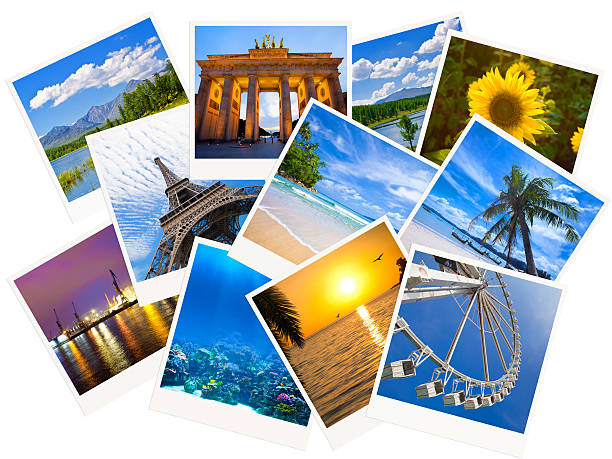 istock Traveling photos collage isolated on white background 167324187