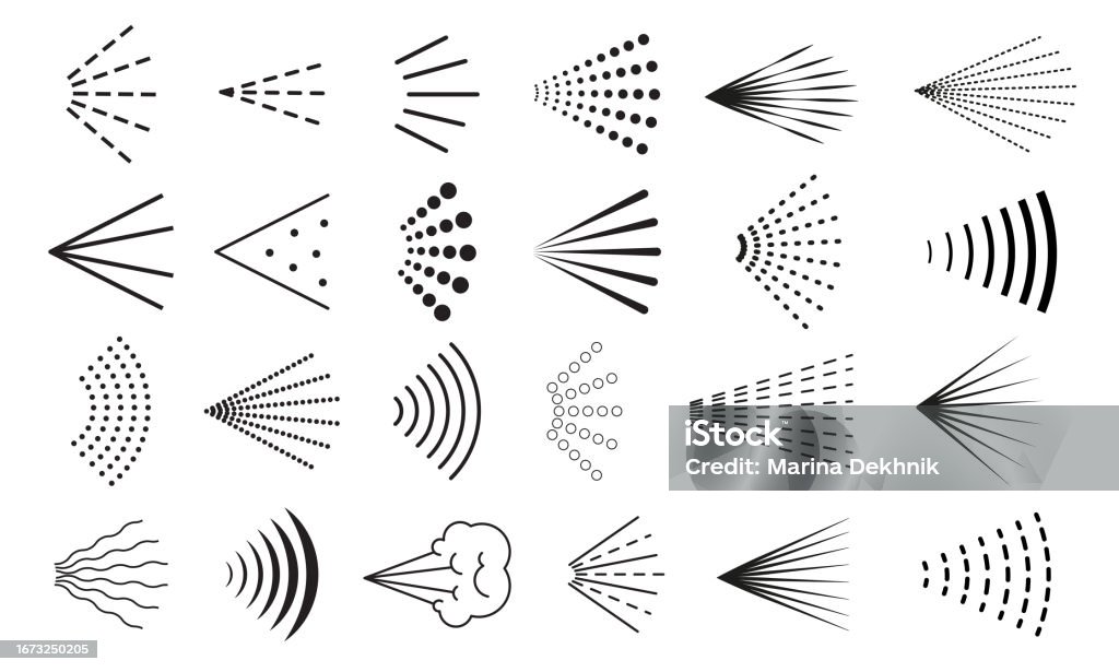 Sprayed Water Icon Water Spray Stock Illustration - Download Image Now - Spraying, Air ...