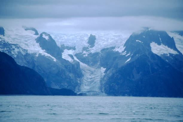 glacier lake - montana us glacier national park usa glacier imagens e fotografias de stock