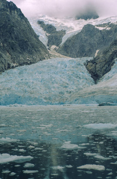 icebergs - terminus - montana us glacier national park usa glacier imagens e fotografias de stock