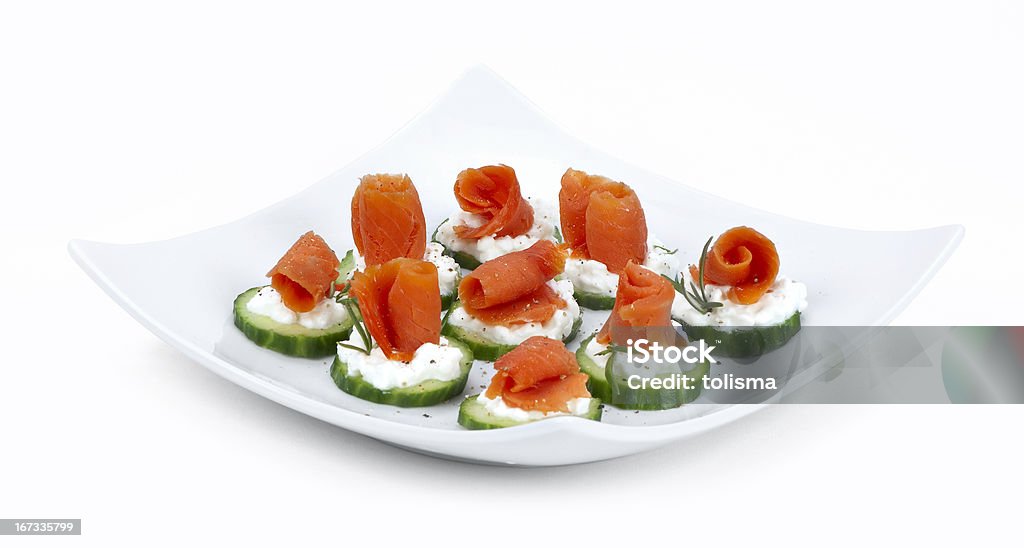 Salmão para Dedo alimentos - Royalty-free Buffet Foto de stock