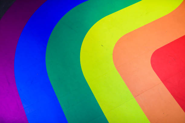 Rainbow walkway welcomes Pride Month festival.Rainbow pride is a symbol of lesbian, gay, bisexual, transgender, and LGBTQ pride. and the LGBTQ social movement in June.