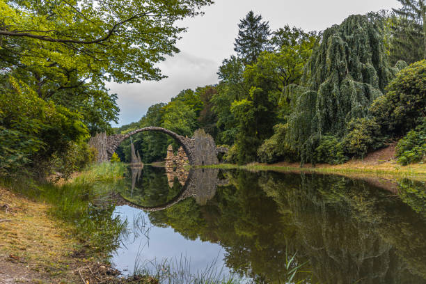 istock Ferris Bridge in Rakotzsee, Germany. 1673364865