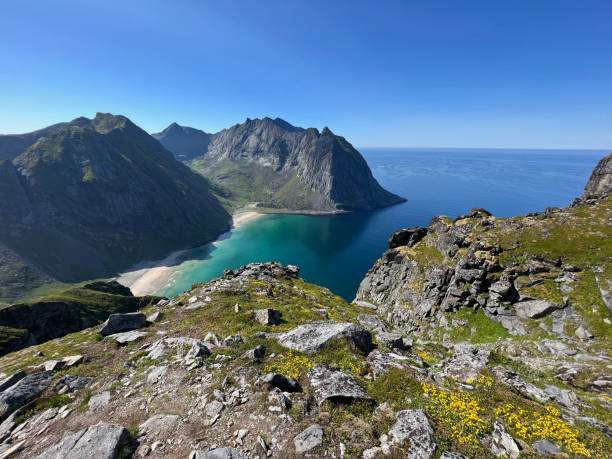 istock Kvalvika Beach in the Lofoten Islands 1673388774