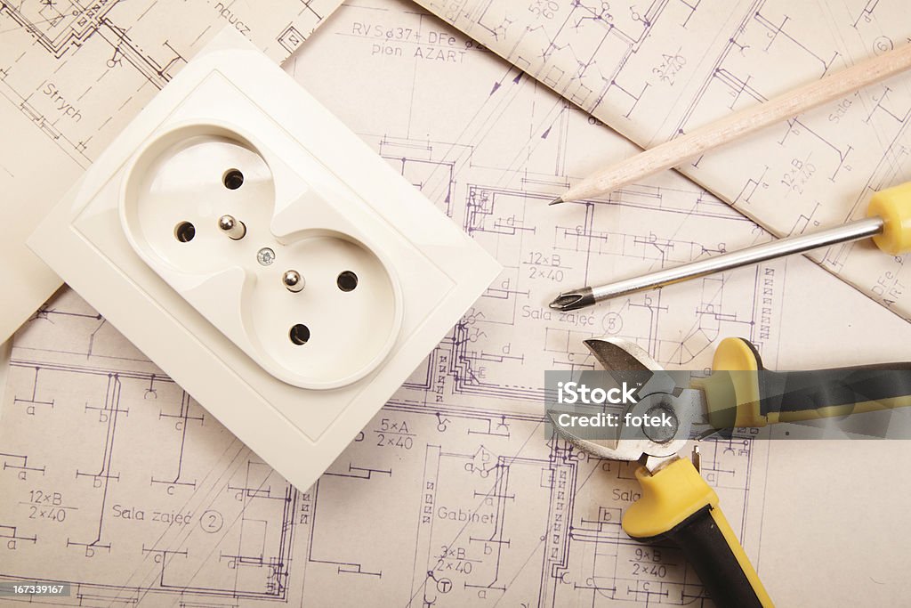 Elettrici lavoro - Foto stock royalty-free di Attrezzatura