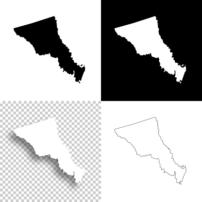 Map of Bryan County - Georgia, for your own design. Four maps with editable stroke included in the bundle: - One black map on a white background. - One blank map on a black background. - One white map with shadow on a blank background (for easy change background or texture). - One line map with only a thin black outline (in a line art style). The layers are named to facilitate your customization. Vector Illustration (EPS file, well layered and grouped). Easy to edit, manipulate, resize or colorize. Vector and Jpeg file of different sizes.