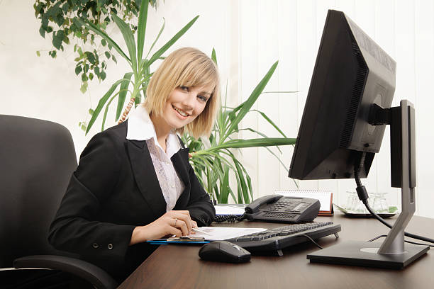 istock Businesswoman working 167341599