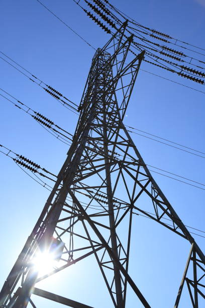 istock Power line transmission tower Surrey England 1673438707