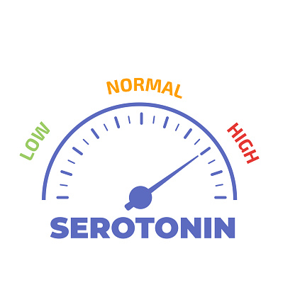 Serotonin Level Test Serotonin Level Meter Vector Illustration Stock Illustration - Download ...