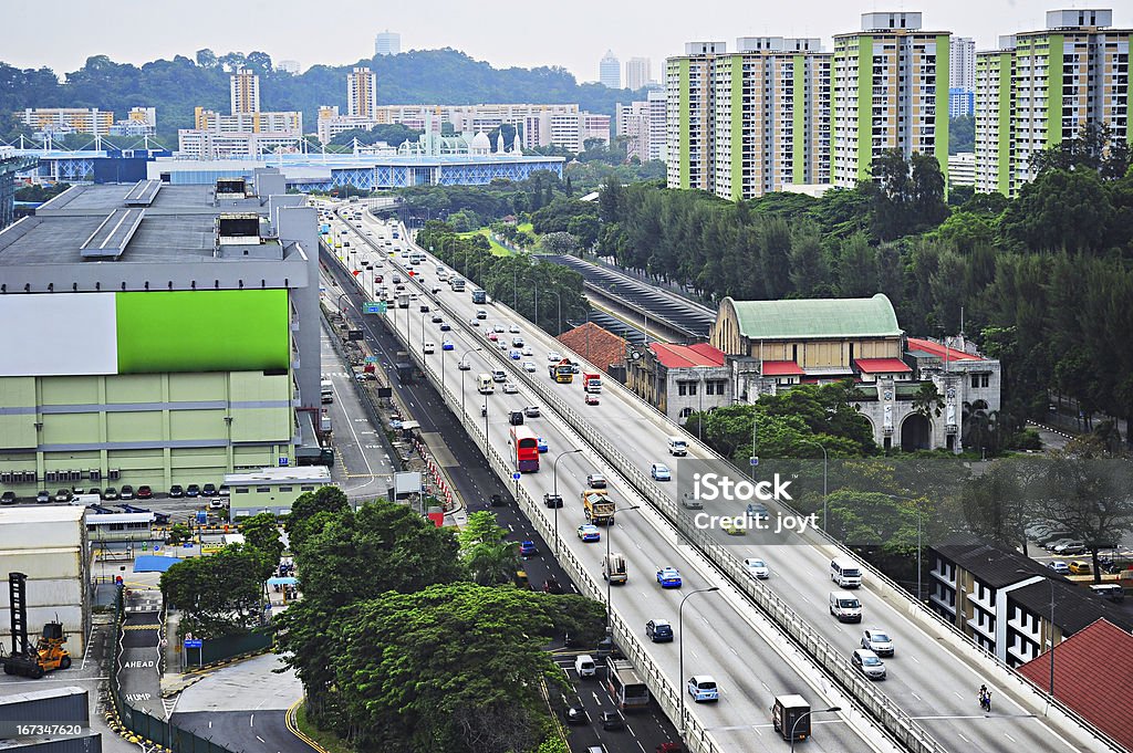 Singapore's Шоссе - Стоковые фото Автомобиль роялти-фри